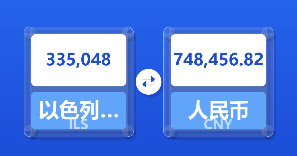 335,048以色列新谢克尔兑人民币