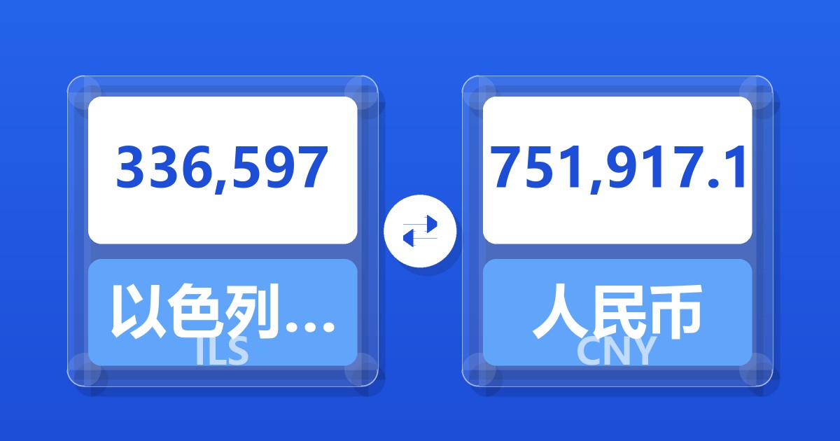 336,597以色列新谢克尔兑人民币