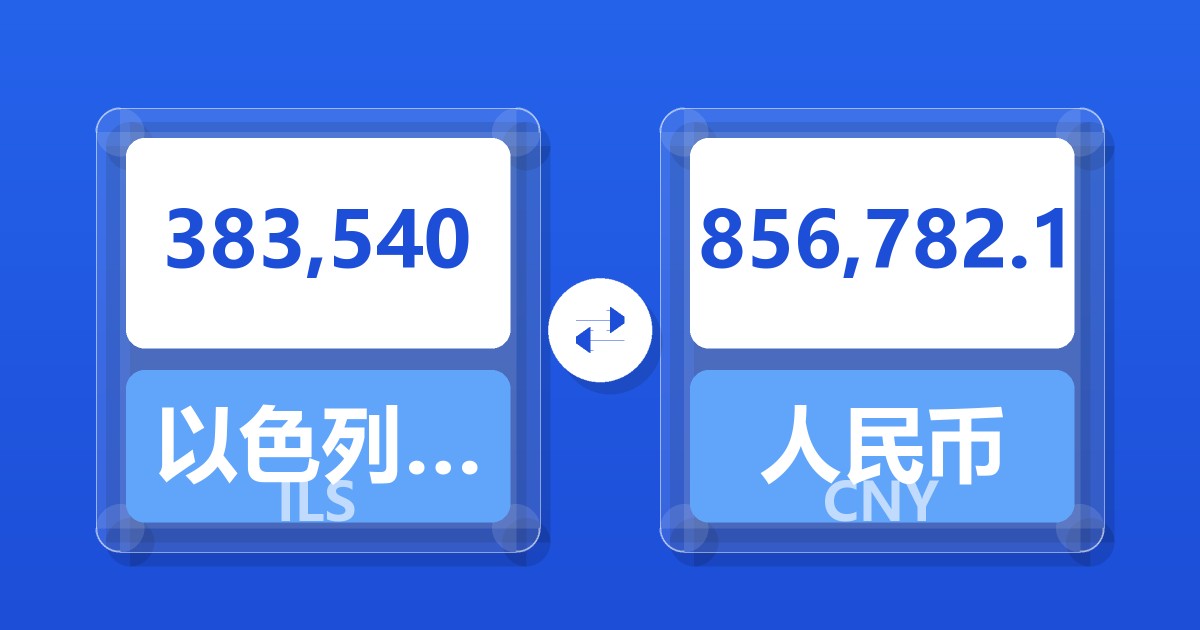 383,540以色列新谢克尔兑人民币