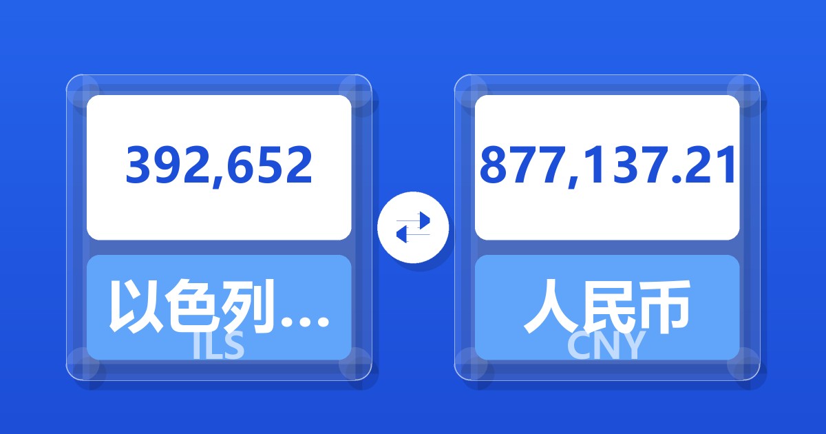 392,652以色列新谢克尔兑人民币