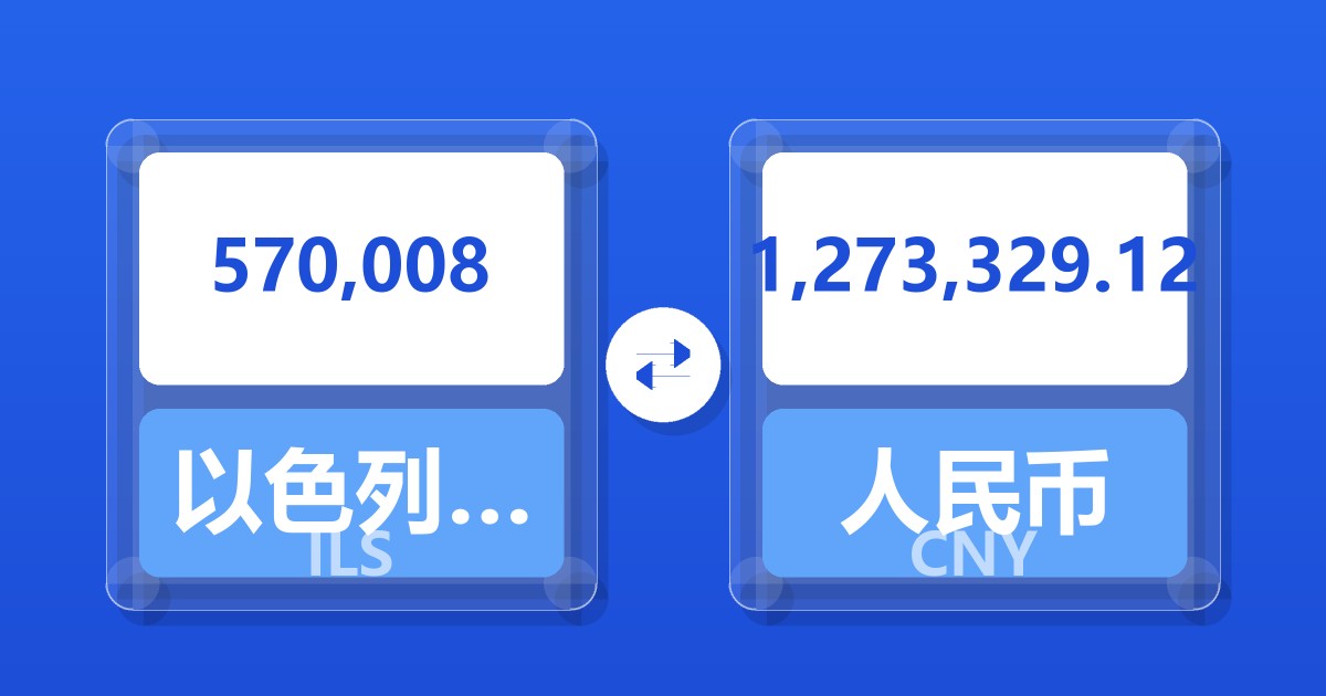 570,008以色列新谢克尔兑人民币