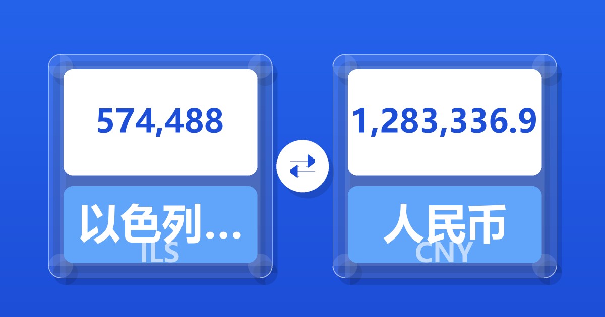 574,488以色列新谢克尔兑人民币