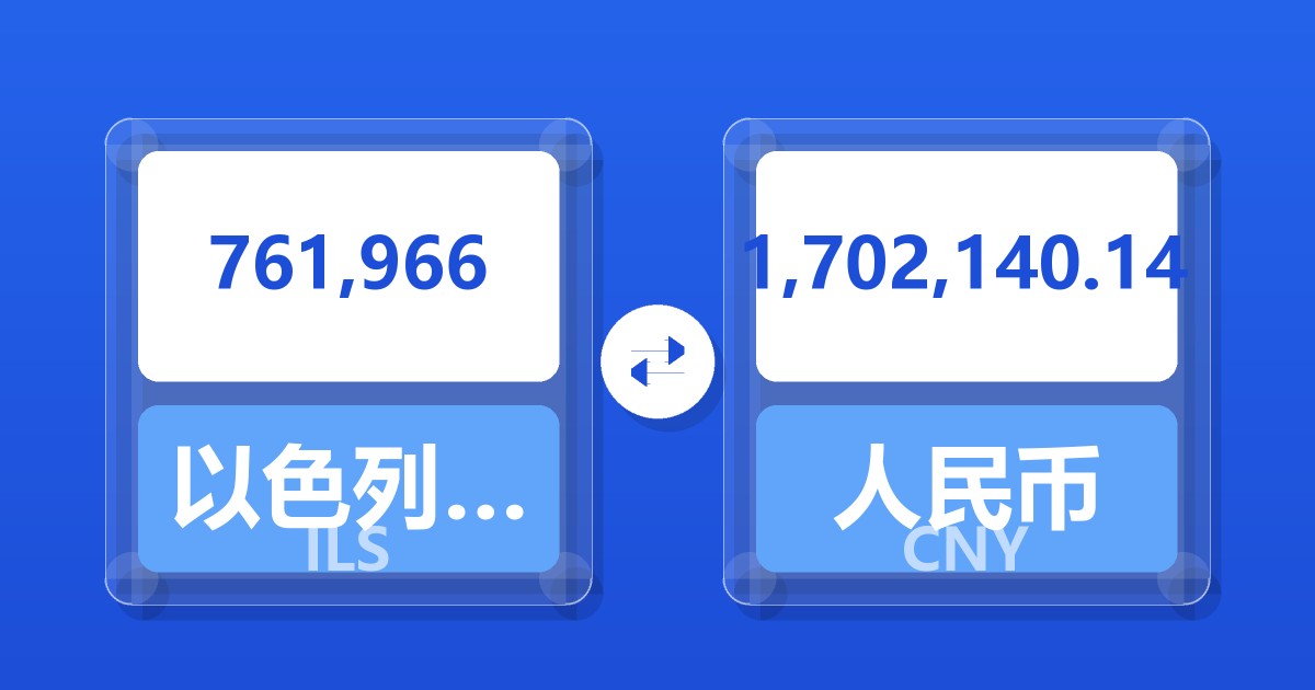 761,966以色列新谢克尔兑人民币