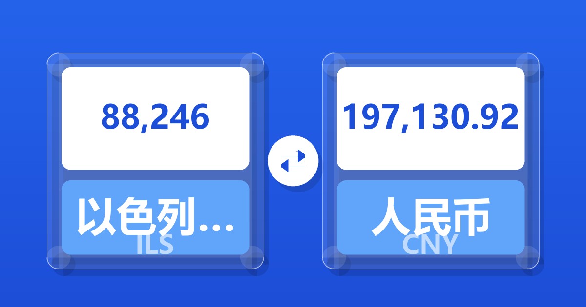 88,246以色列新谢克尔兑人民币