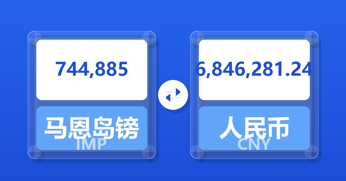 744,885马恩岛镑兑人民币