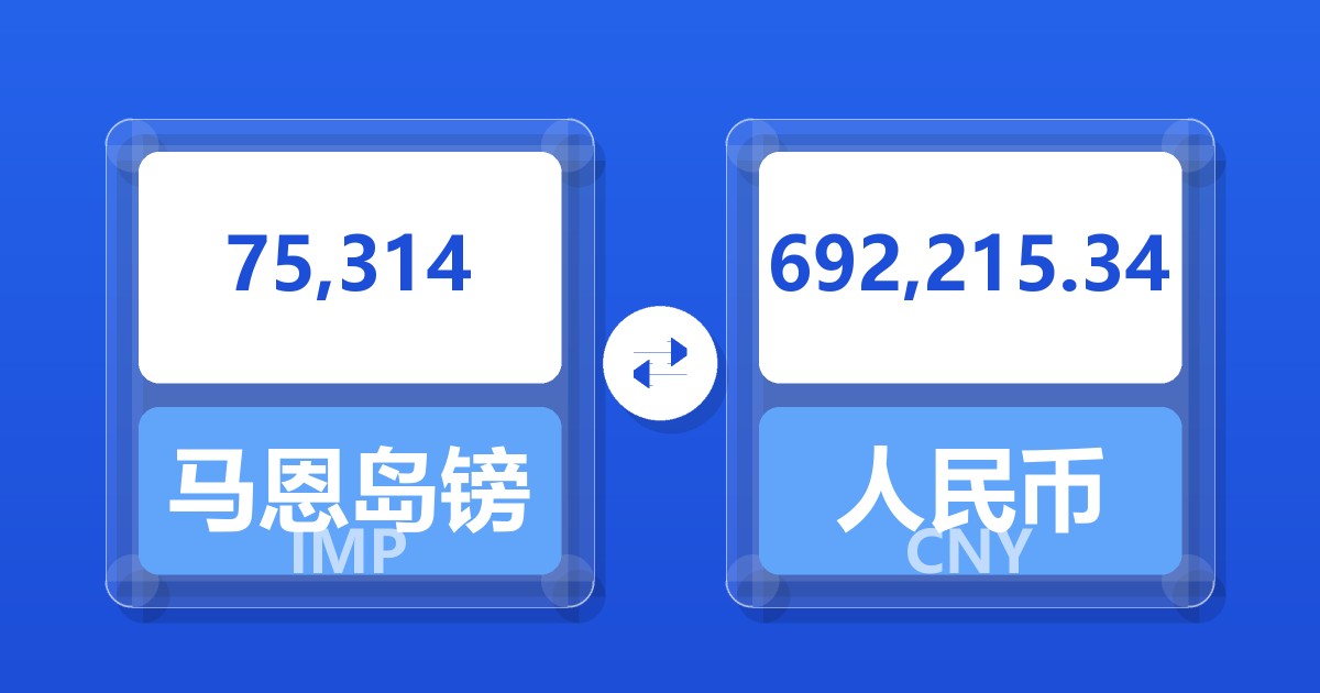 75,314马恩岛镑兑人民币