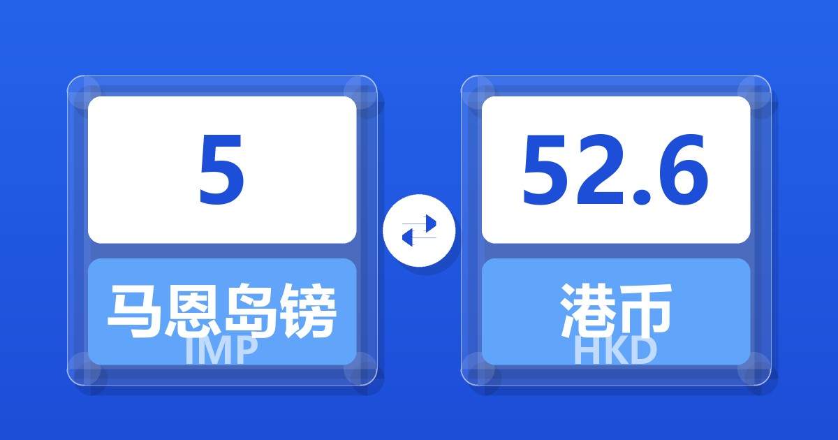 5马恩岛镑兑港币