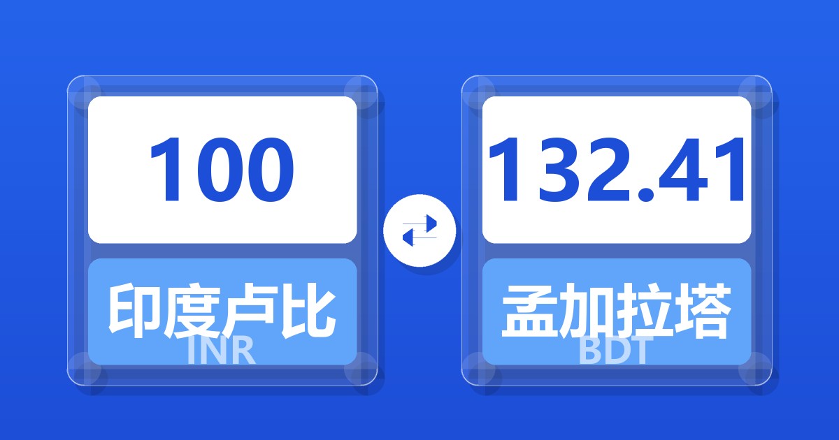 100印度卢比兑孟加拉塔卡