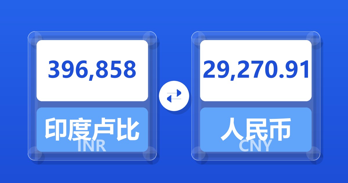 396,858印度卢比兑人民币