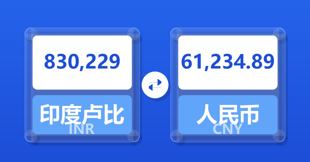 830,229印度卢比兑人民币