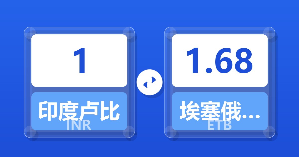 1印度卢比兑埃塞俄比亚比尔