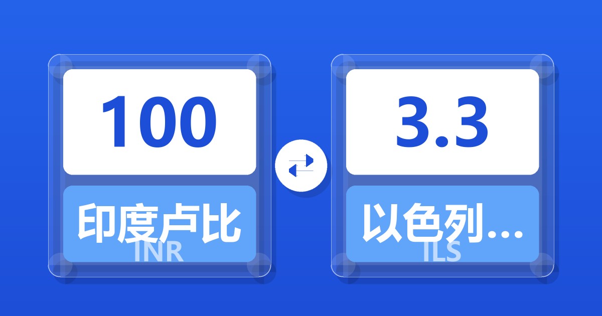 100印度卢比兑以色列新谢克尔