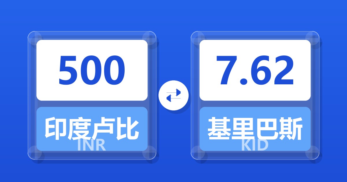 500印度卢比兑基里巴斯元