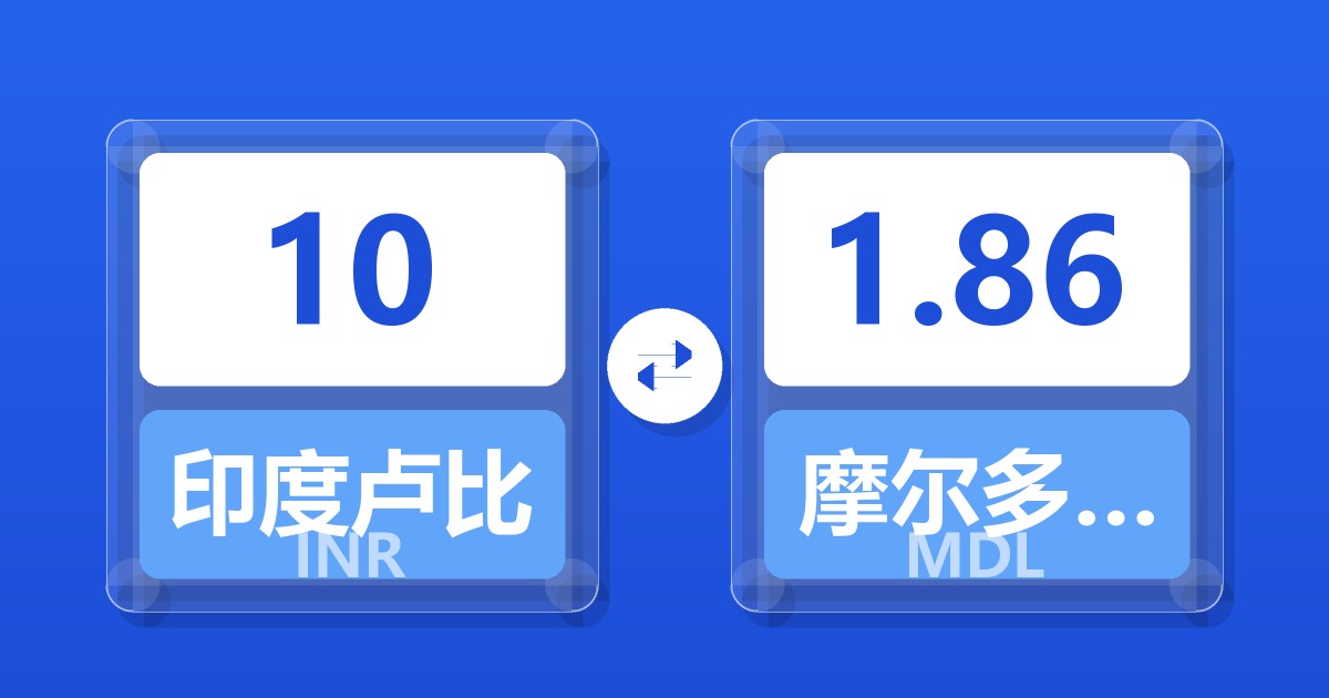 10印度卢比兑摩尔多瓦列伊