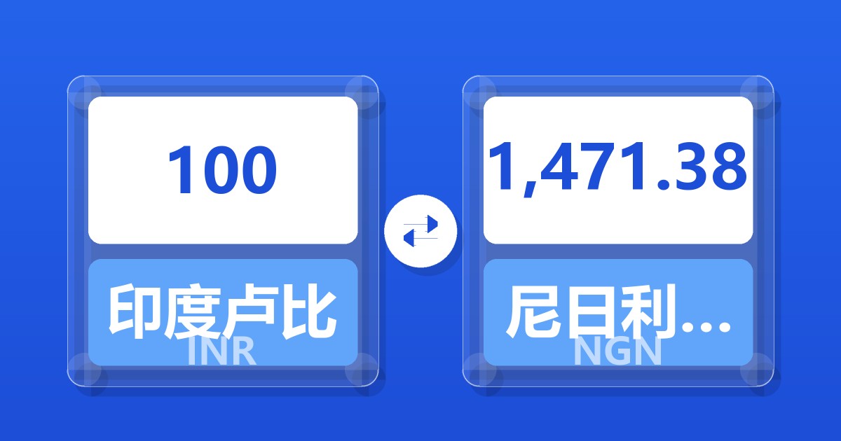 100印度卢比兑尼日利亚奈拉