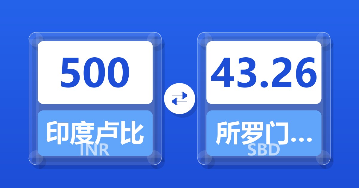 500印度卢比兑所罗门群岛元