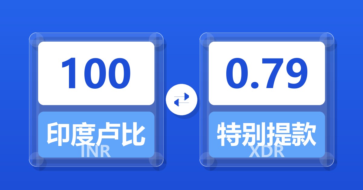 100印度卢比兑特别提款权