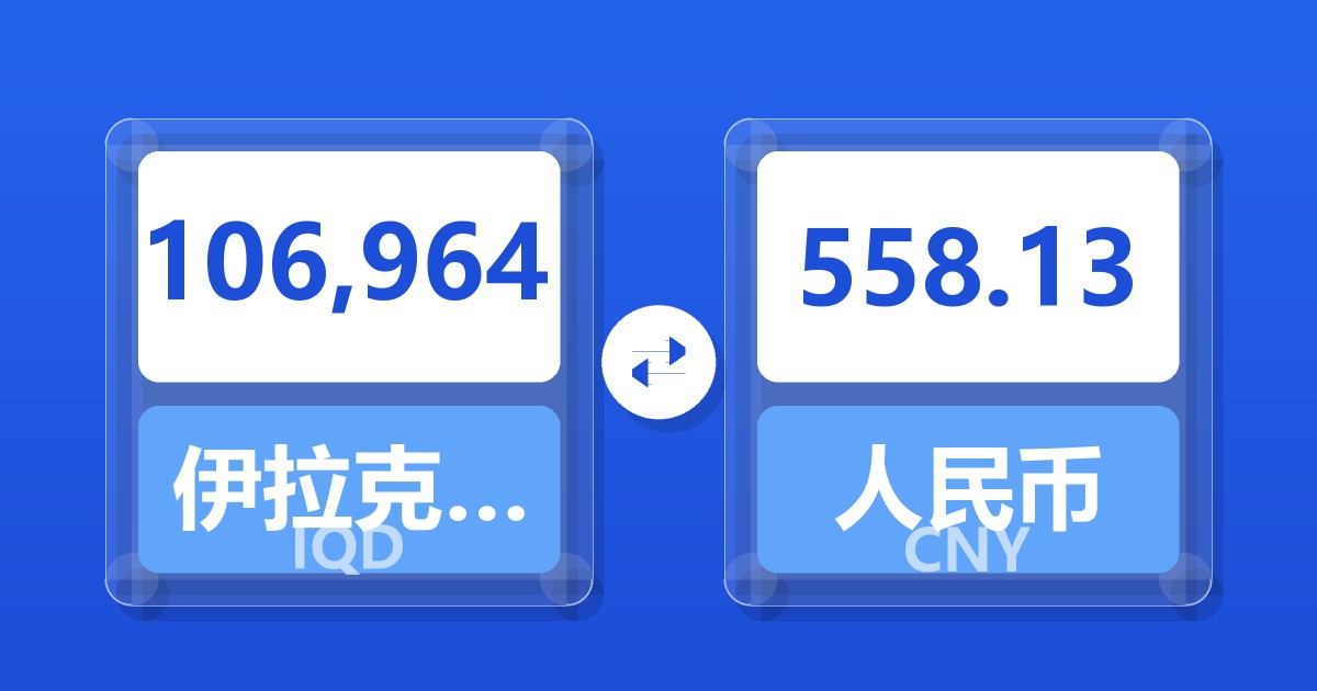 106,964伊拉克第纳尔兑人民币