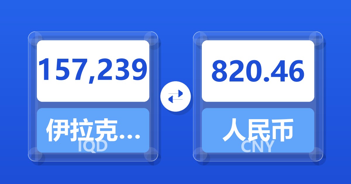 157,239伊拉克第纳尔兑人民币