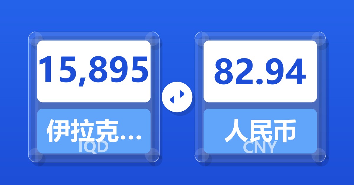 15,895伊拉克第纳尔兑人民币