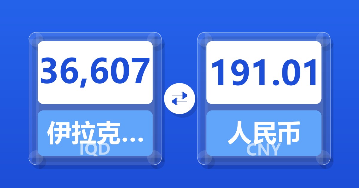 36,607伊拉克第纳尔兑人民币
