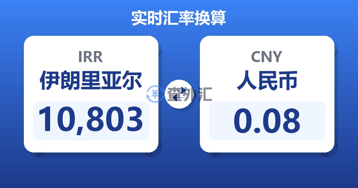 10,803伊朗里亚尔兑人民币