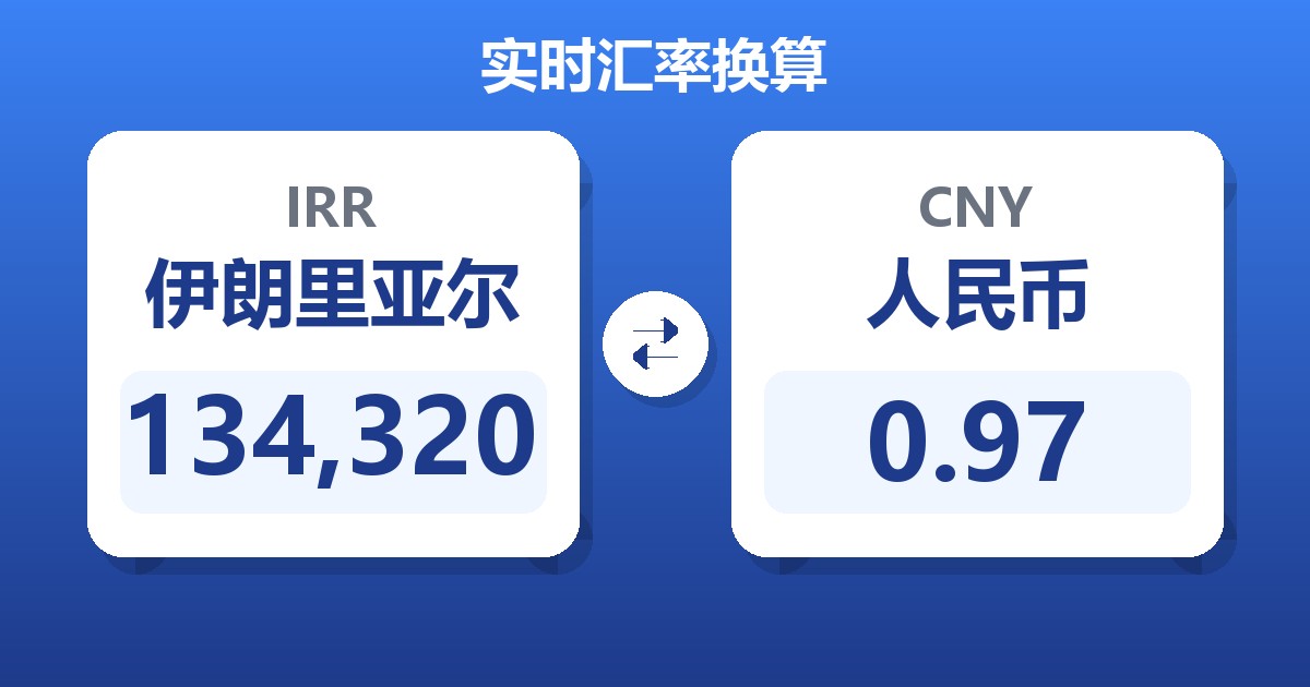 134,320伊朗里亚尔兑人民币
