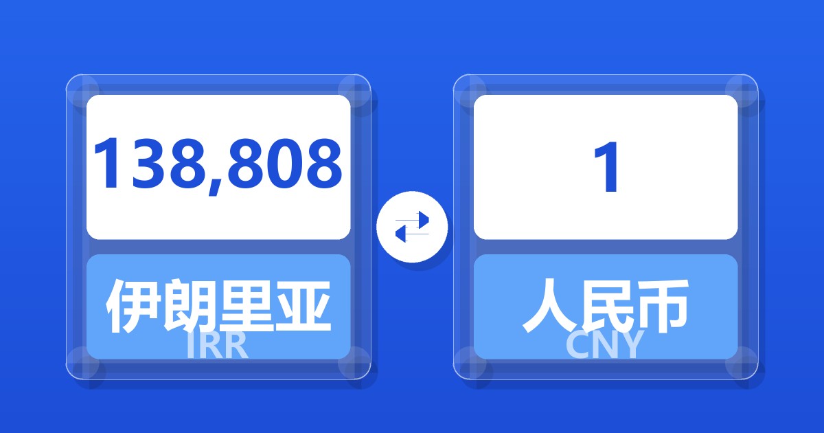 138,808伊朗里亚尔兑人民币