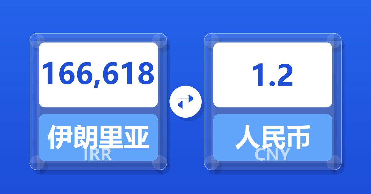 166,618伊朗里亚尔兑人民币