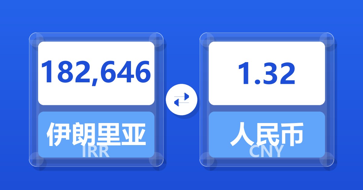 182,646伊朗里亚尔兑人民币