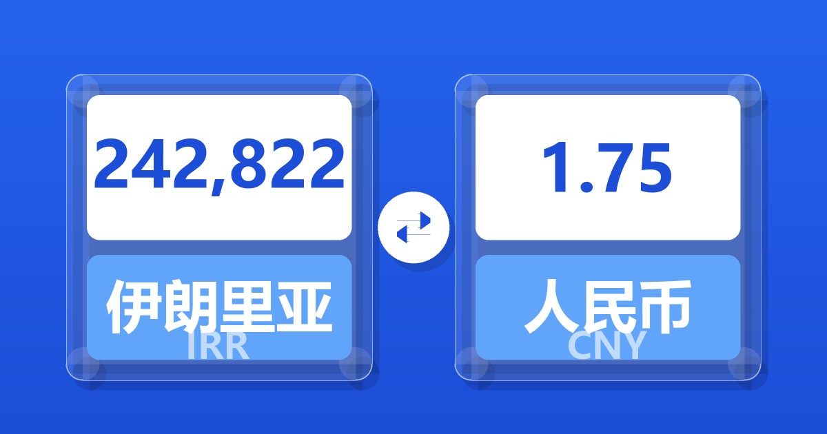 242,822伊朗里亚尔兑人民币
