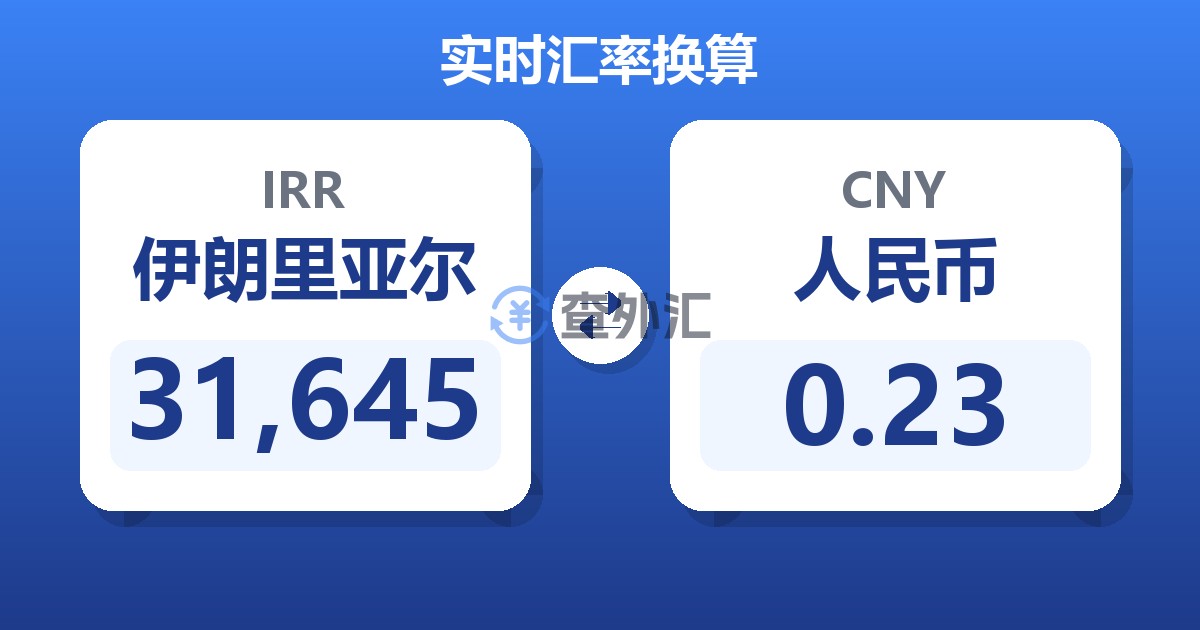 31,645伊朗里亚尔兑人民币
