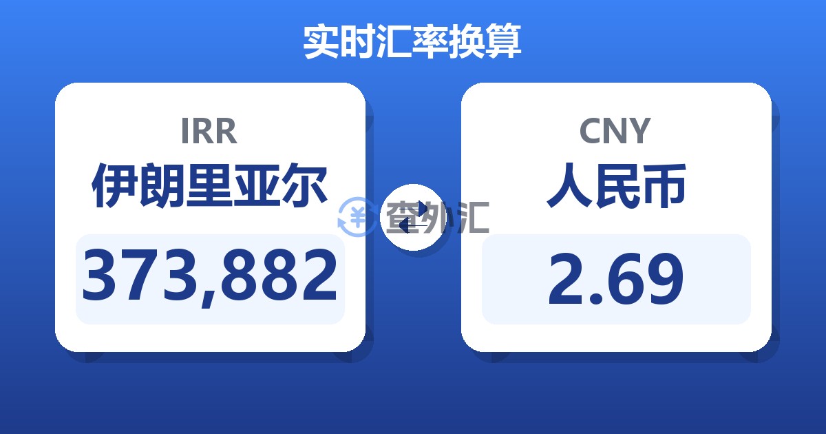 373,882伊朗里亚尔兑人民币