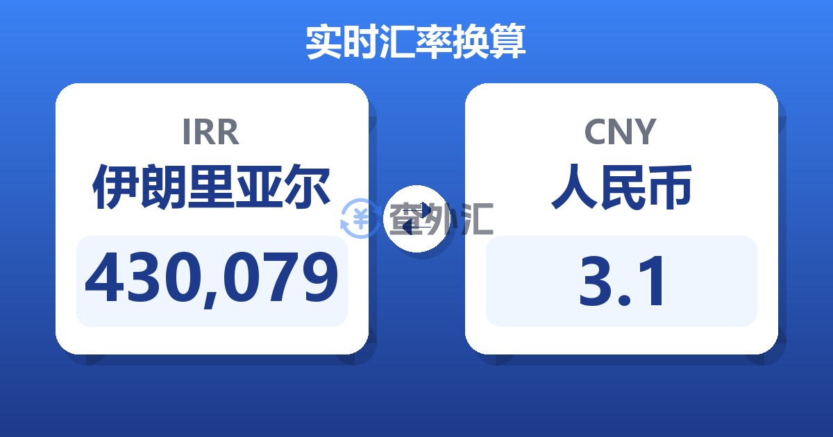 430,079伊朗里亚尔兑人民币