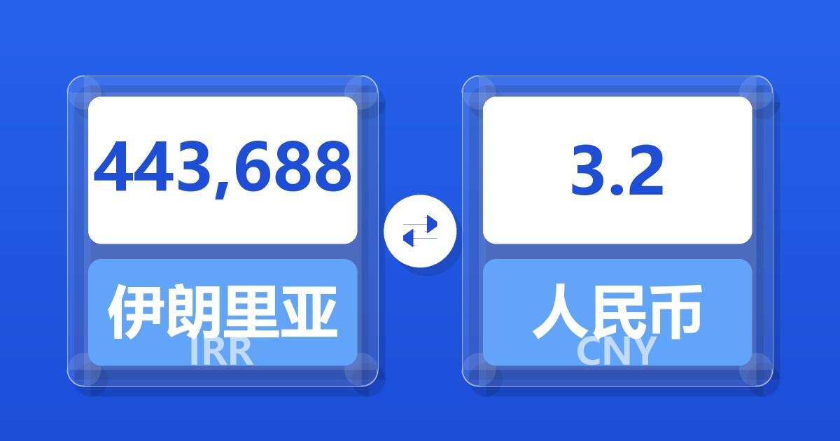 443,688伊朗里亚尔兑人民币