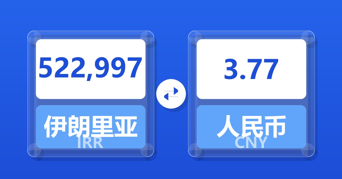 522,997伊朗里亚尔兑人民币