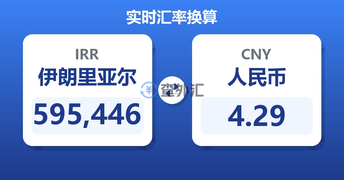 595,446伊朗里亚尔兑人民币