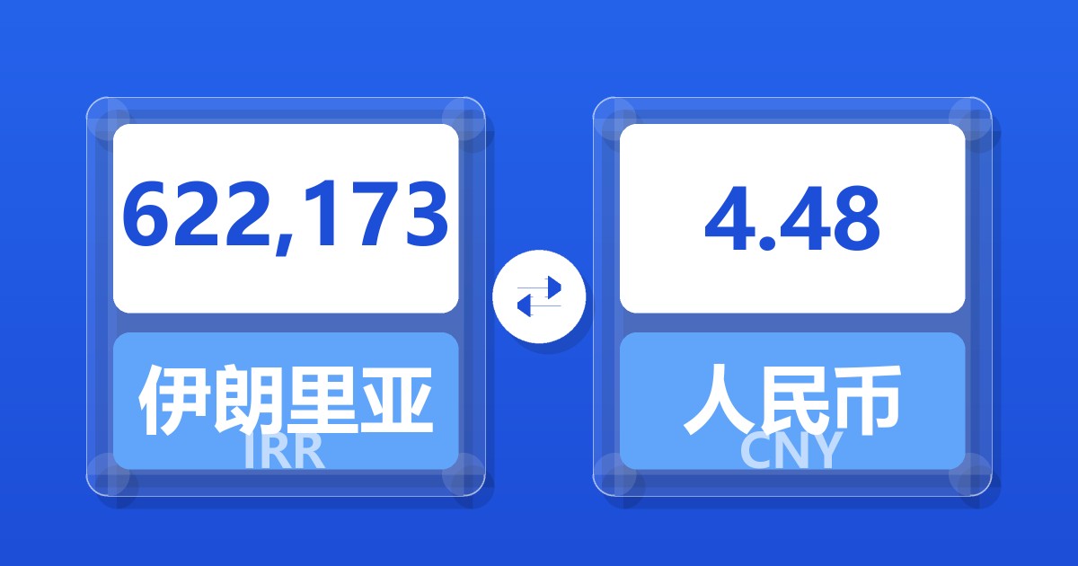622,173伊朗里亚尔兑人民币