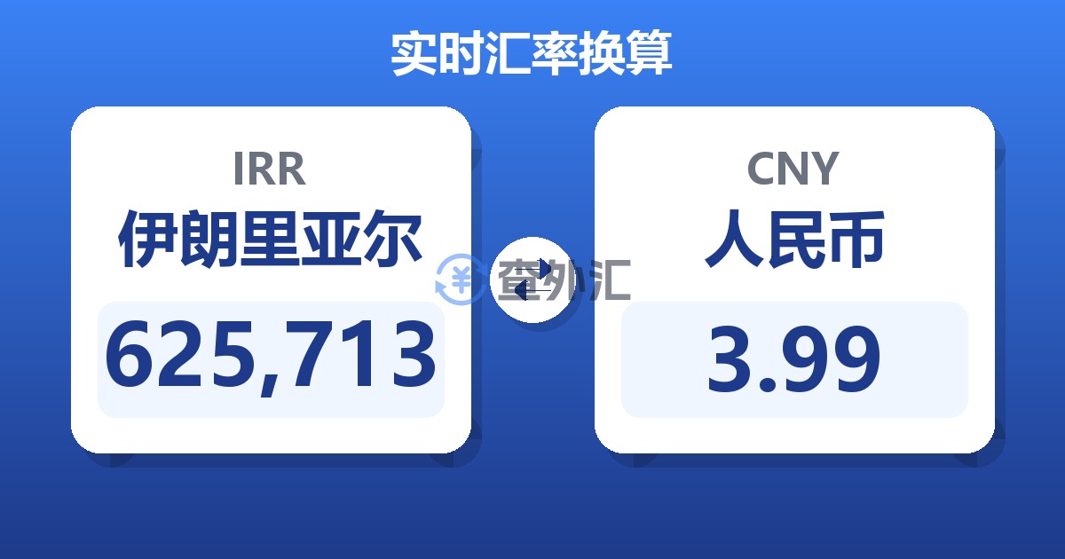 625,713伊朗里亚尔兑人民币