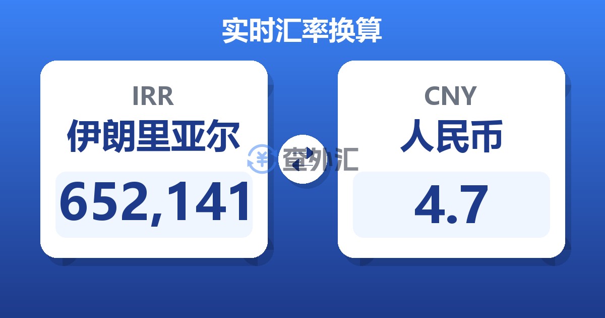 652,141伊朗里亚尔兑人民币