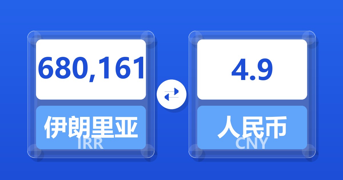 680,161伊朗里亚尔兑人民币