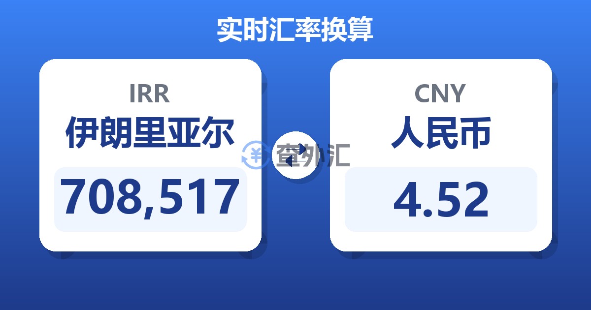 708,517伊朗里亚尔兑人民币