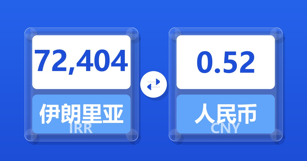 72,404伊朗里亚尔兑人民币