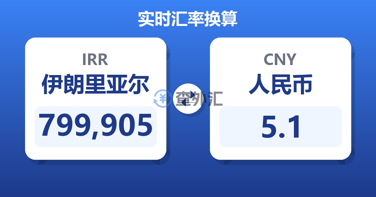 799,905伊朗里亚尔兑人民币