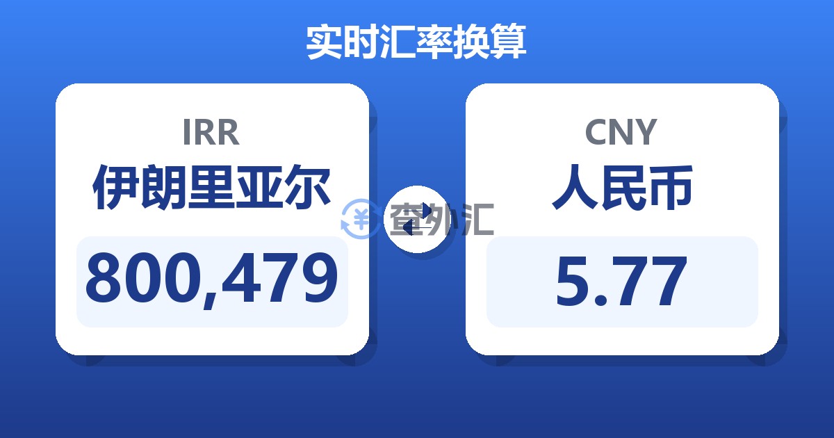 800,479伊朗里亚尔兑人民币