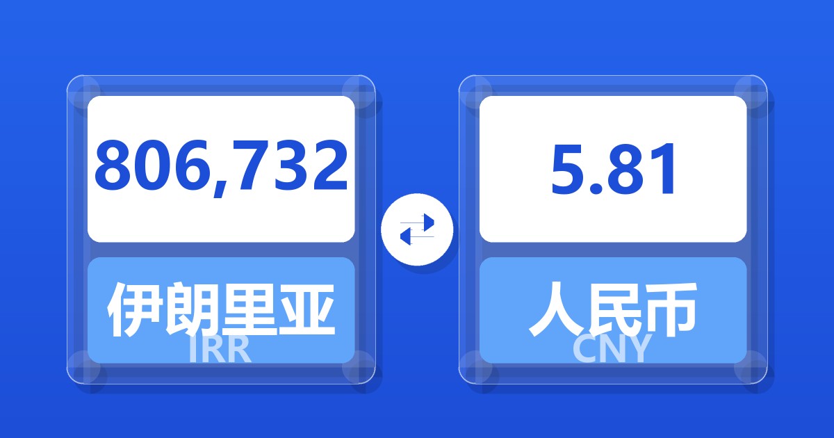 806,732伊朗里亚尔兑人民币