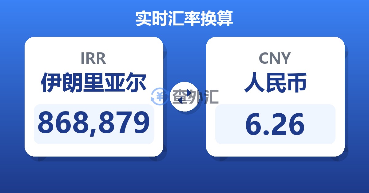 868,879伊朗里亚尔兑人民币