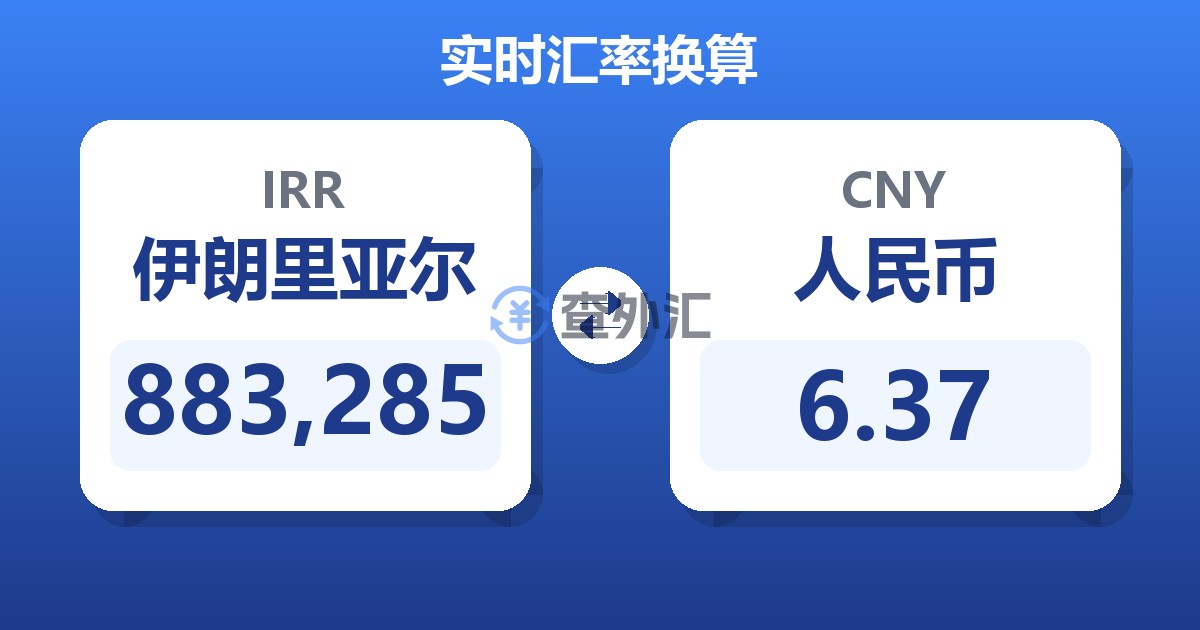883,285伊朗里亚尔兑人民币