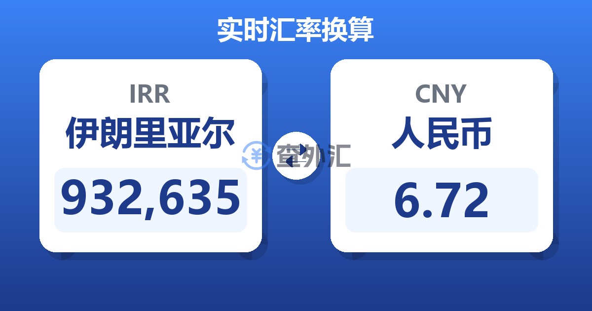 932,635伊朗里亚尔兑人民币