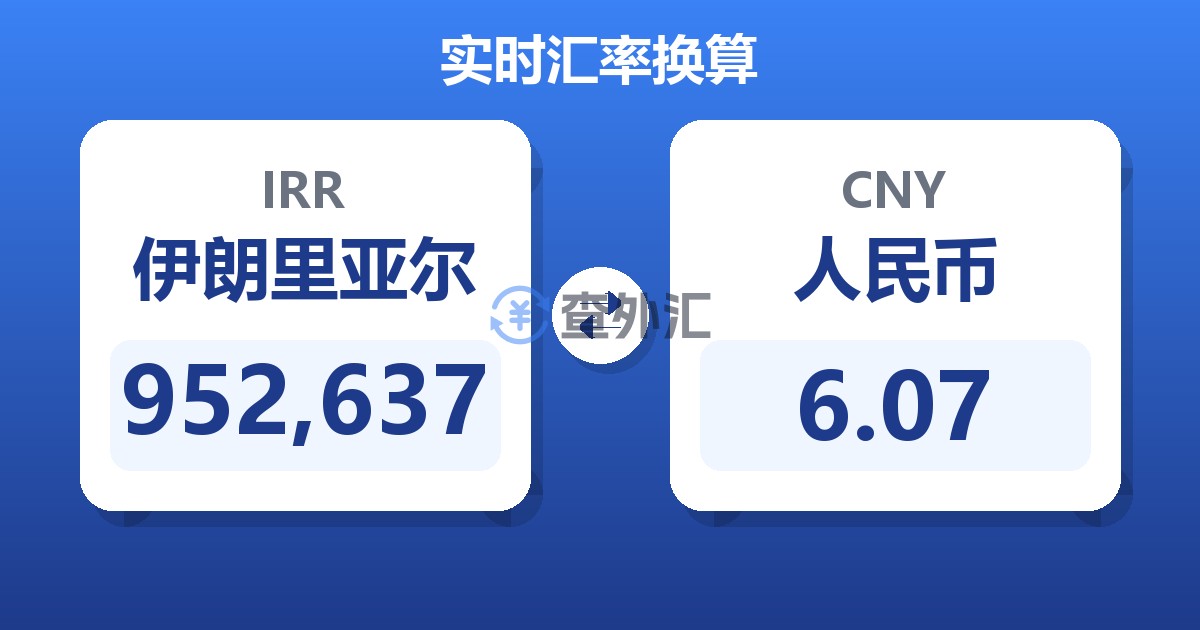 952,637伊朗里亚尔兑人民币